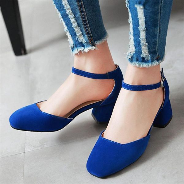 dress shoes block heel pumps buckle ankle strap women medium heels square toe office work woman blue pink big size 44, Black
dress shoes block heel pumps buckle ankle strap women medium heels square toe office work woman blue pink big size 44, Black
