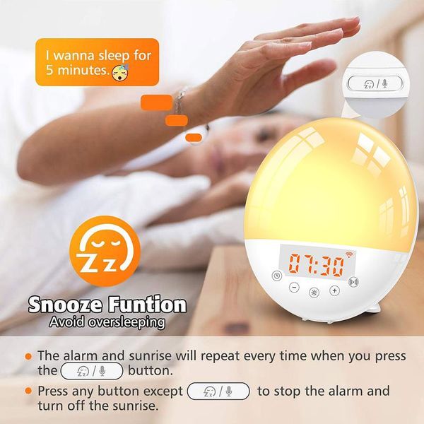 other clocks & accessories light sunrise alarm clock wifi smart sunset fm radio digital nightlight wake up home reloj mesita de noche desk d
other clocks & accessories light sunrise alarm clock wifi smart sunset fm radio digital nightlight wake up home reloj mesita de noche desk d