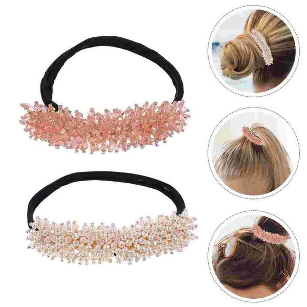 hair clips & barrettes 2pcs chic headwear donut bun maker crystal jewelry female headdress, Golden;silver
hair clips & barrettes 2pcs chic headwear donut bun maker crystal jewelry female headdress, Golden;silver