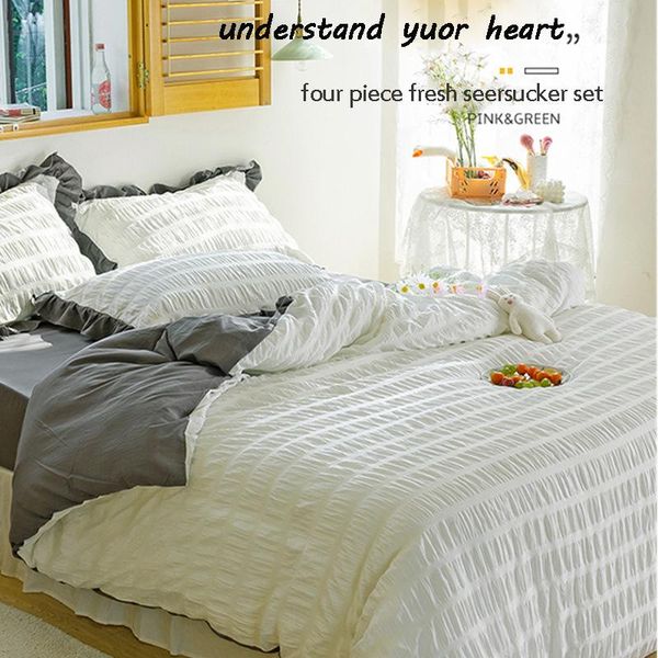 bedding sets summer seersucker washed cotton set home textile duvet cover bed sheet teen girl covers king twin
bedding sets summer seersucker washed cotton set home textile duvet cover bed sheet teen girl covers king twin