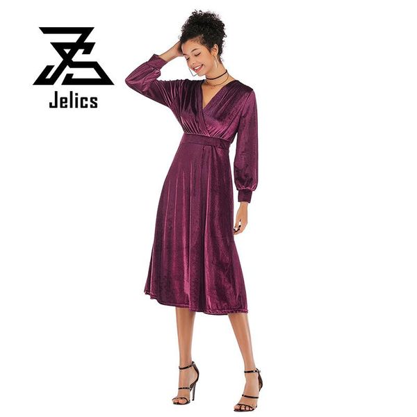 casual dresses jelics 2021 autumn winter velvet dress elegant long sleeve v-neck solid wrap female robes a-line high waist midi, Black;gray
casual dresses jelics 2021 autumn winter velvet dress elegant long sleeve v-neck solid wrap female robes a-line high waist midi, Black;gray
