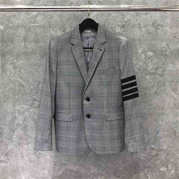 jackets fashion tb thom brand blazer men clothing casual gray lattice suit slim men's jacket single breasted wool winter coat, Black;brown
jackets fashion tb thom brand blazer men clothing casual gray lattice suit slim men's jacket single breasted wool winter coat, Black;brown