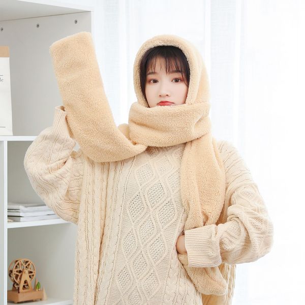 autumn and winter bear ears scarf hat one-piece hat japanese cute sweet lambswool warm scarf female student winter no. 6, Blue;gray
autumn and winter bear ears scarf hat one-piece hat japanese cute sweet lambswool warm scarf female student winter no. 6, Blue;gray