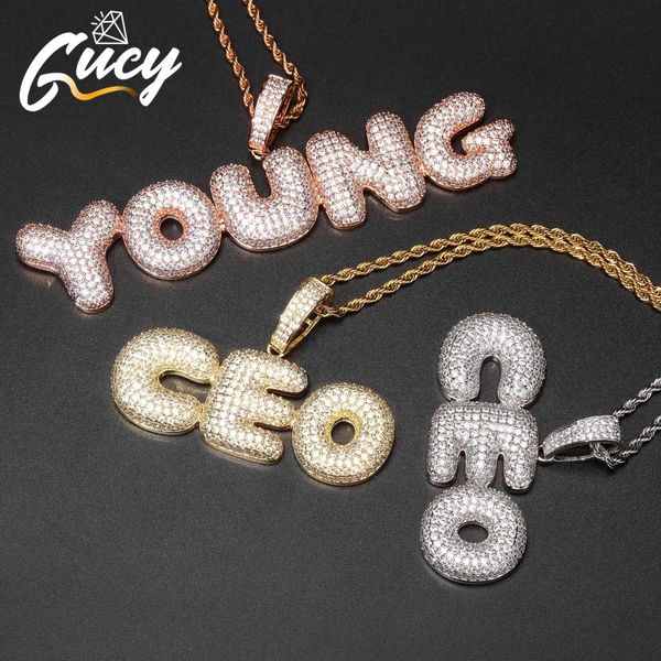 gucy a-z custom name bubble letters pendant & necklace charm mens cz hip hop jewelry with gold silver tennis chain
gucy a-z custom name bubble letters pendant & necklace charm mens cz hip hop jewelry with gold silver tennis chain