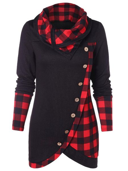 women's hoodies & sweatshirts winter fashion women warm pullover long sleeve plaid sweatshirt dress casual ladies irregular hem clothe, Black
women's hoodies & sweatshirts winter fashion women warm pullover long sleeve plaid sweatshirt dress casual ladies irregular hem clothe, Black