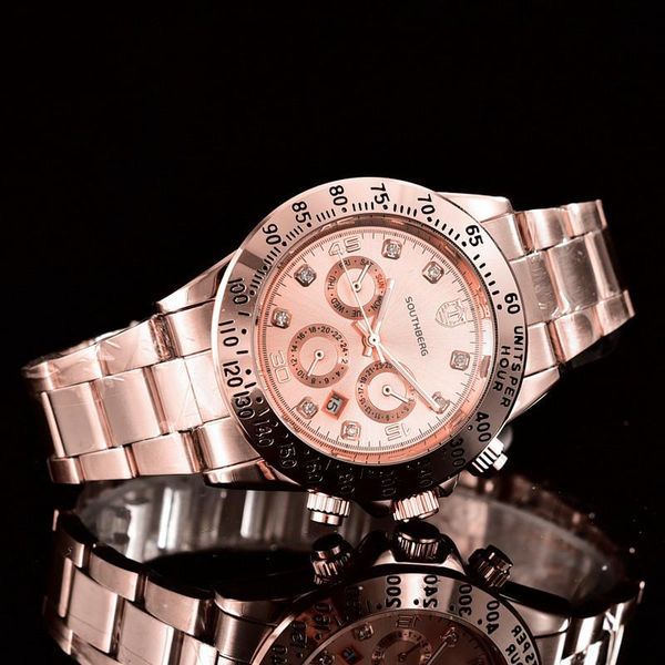 wristwatches 2021 southberg gmt winner rose gold watch men casual male watches business sports military stainless steel, Slivery;brown
wristwatches 2021 southberg gmt winner rose gold watch men casual male watches business sports military stainless steel, Slivery;brown