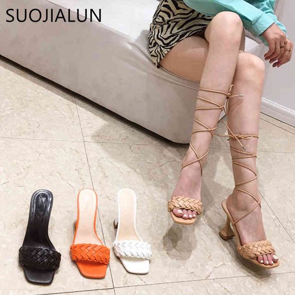suojialun luxury brand design women slides thin high heel sandals ins fashion weave slipper ladies ankle cross-strap pumps shoes c0330, Black
suojialun luxury brand design women slides thin high heel sandals ins fashion weave slipper ladies ankle cross-strap pumps shoes c0330, Black
