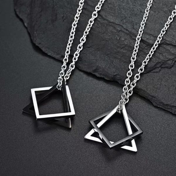 pendant necklaces creative geometric necklace triangle hip hop street dance fashion jewelry men's and women's, Silver
pendant necklaces creative geometric necklace triangle hip hop street dance fashion jewelry men's and women's, Silver