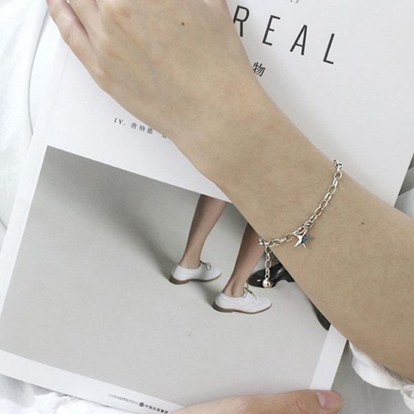 link, chain star women bracelet simple bracelets for woman fashion korean lovers bangles charms jewellery trendy silver color metal armband, Black
link, chain star women bracelet simple bracelets for woman fashion korean lovers bangles charms jewellery trendy silver color metal armband, Black
