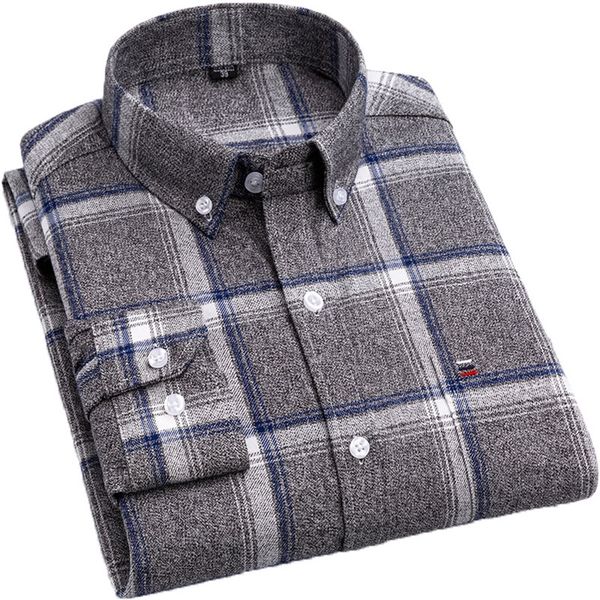 aoliwen brand 100%cotton chechered casual shirts for men warm long sleeve plaid shirt winter soft striped male comfortable shirt 220312, White;black
aoliwen brand 100%cotton chechered casual shirts for men warm long sleeve plaid shirt winter soft striped male comfortable shirt 220312, White;black