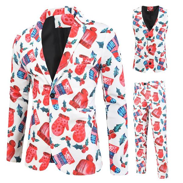 men's suits & blazers mens fashion print christmas blazer set 3 piece suits(vest+blazers + pants) for man slim fit 2022, White;black
men's suits & blazers mens fashion print christmas blazer set 3 piece suits(vest+blazers + pants) for man slim fit 2022, White;black