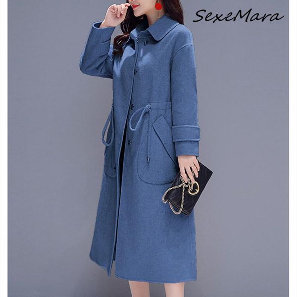 women's wool & blends korean style 2021 single breasted long coats for women fashion warm woolen cashmere, Black
women's wool & blends korean style 2021 single breasted long coats for women fashion warm woolen cashmere, Black
