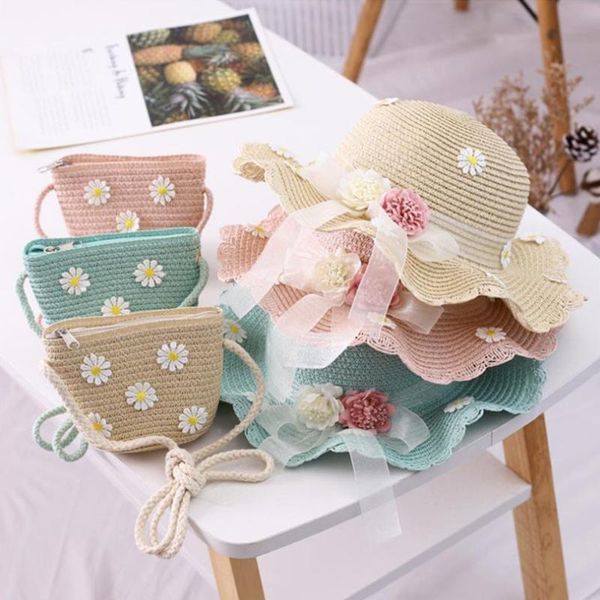 summer girl children 2 pieces set straw hat+ handbag flower visor cap hat panama gorros kid baby sun caps & hats, Yellow
summer girl children 2 pieces set straw hat+ handbag flower visor cap hat panama gorros kid baby sun caps & hats, Yellow