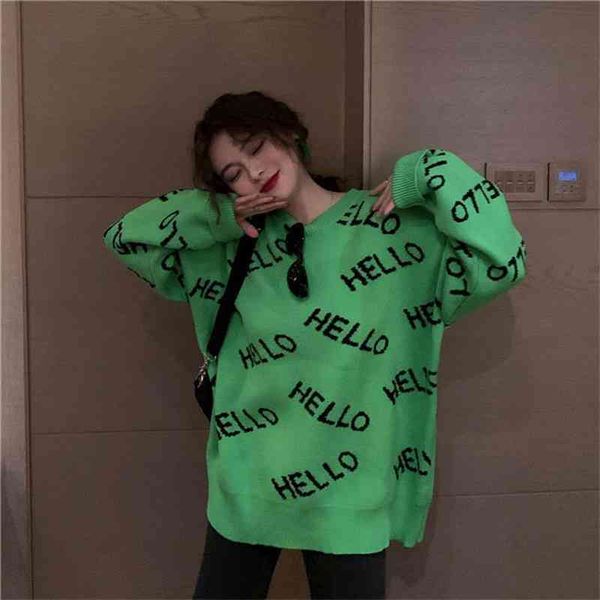 style female casual loose orange green women sweater ladies jumpers autumn korean casual female lady streetwear, White;black
style female casual loose orange green women sweater ladies jumpers autumn korean casual female lady streetwear, White;black