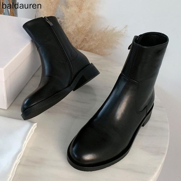 boots luxury british style 2021 thick-soled genuine leather female winter trend ankle low heel short, Black
boots luxury british style 2021 thick-soled genuine leather female winter trend ankle low heel short, Black