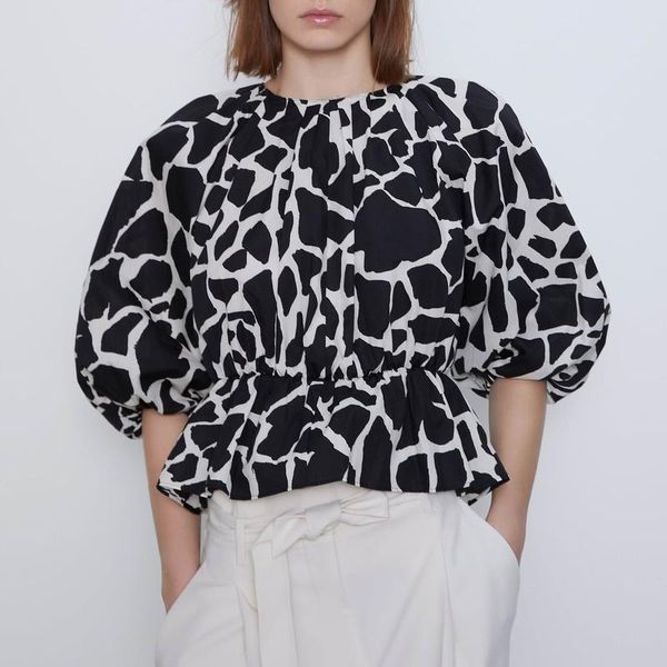women's blouses & shirts loose women blouse summer 2021 fashion vintage prints o-neck female casual pullover shirt, White
women's blouses & shirts loose women blouse summer 2021 fashion vintage prints o-neck female casual pullover shirt, White