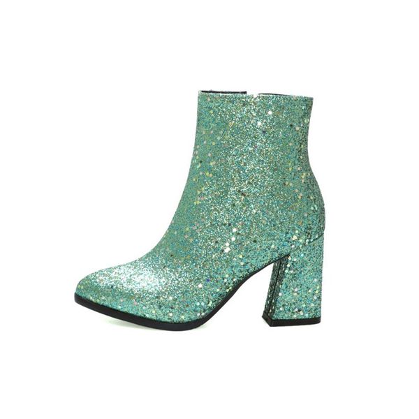 winter glitter shoes women runway bling ankle boots gold silver shiny shoes side zip square high heel comfort casual shoes woman 210507, Black
winter glitter shoes women runway bling ankle boots gold silver shiny shoes side zip square high heel comfort casual shoes woman 210507, Black