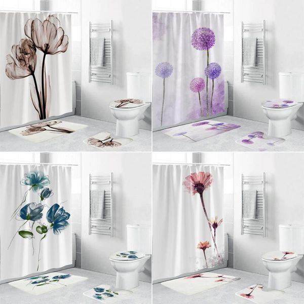 home decor dandelion bathroom shower curtain beautiful flower bath curtains toilet cover mat non-slip rug sets
home decor dandelion bathroom shower curtain beautiful flower bath curtains toilet cover mat non-slip rug sets