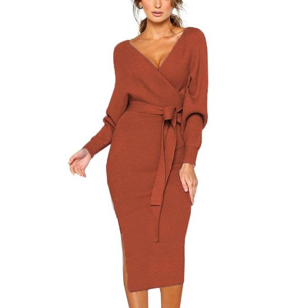 casual dresses autumn dress v-neck long sleeve bandage lady slim tight high streetwear, Black;gray
casual dresses autumn dress v-neck long sleeve bandage lady slim tight high streetwear, Black;gray