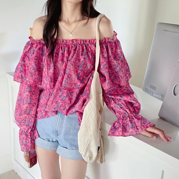 women's blouses & shirts alien kitty retro slash neck ruffles printing florals 2021 office lady summer shirt vintage elegant sweet wome, White
women's blouses & shirts alien kitty retro slash neck ruffles printing florals 2021 office lady summer shirt vintage elegant sweet wome, White