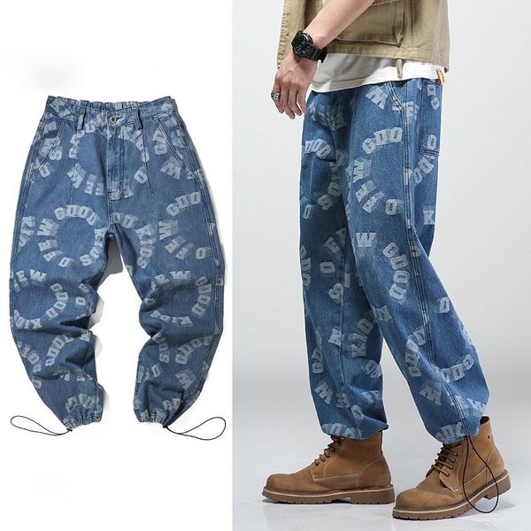 men's jeans fashion summer autumn men -5xl length caual pant chick denim jacquard blue harem trousers with letter
men's jeans fashion summer autumn men -5xl length caual pant chick denim jacquard blue harem trousers with letter