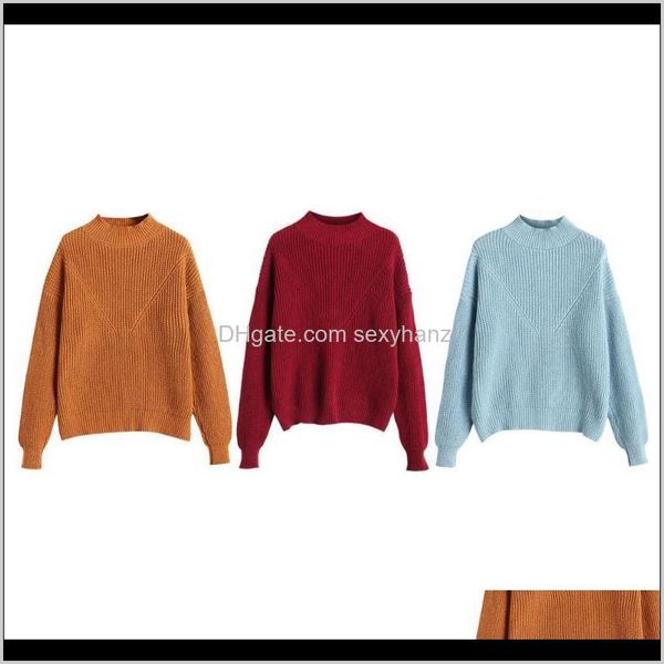 womens clothing apparel delivery 2021 solid color drop shoulder knitted pullover casual cotton sweater round collar elastic female sweaters, White;black
womens clothing apparel delivery 2021 solid color drop shoulder knitted pullover casual cotton sweater round collar elastic female sweaters, White;black
