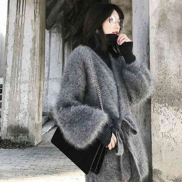 women's sweaters female long-waisted cardigan, knitted coat, mink skin, large jacket. zv1g, White;black
women's sweaters female long-waisted cardigan, knitted coat, mink skin, large jacket. zv1g, White;black