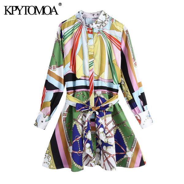 women chic fashion with belt chain print mini dress vintage long sleeve button-up female dresses vestidos mujer 210416, Black;gray
women chic fashion with belt chain print mini dress vintage long sleeve button-up female dresses vestidos mujer 210416, Black;gray