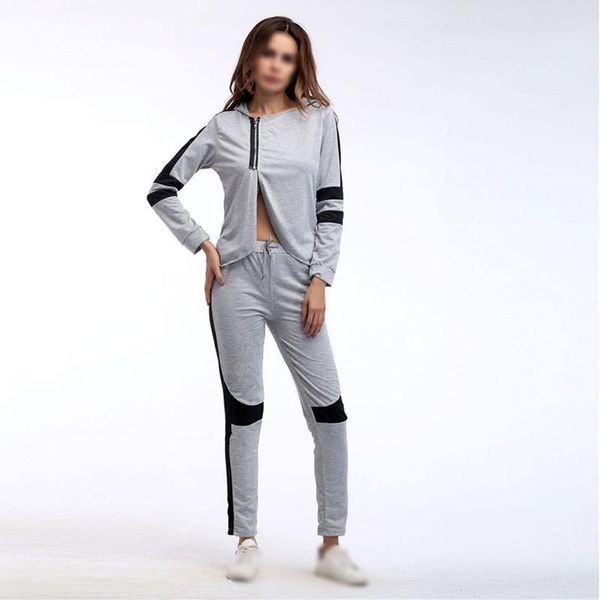 fashion long-sleeve women's hooded sportswear spring and autumn gray casual large size tracksuits
fashion long-sleeve women's hooded sportswear spring and autumn gray casual large size tracksuits