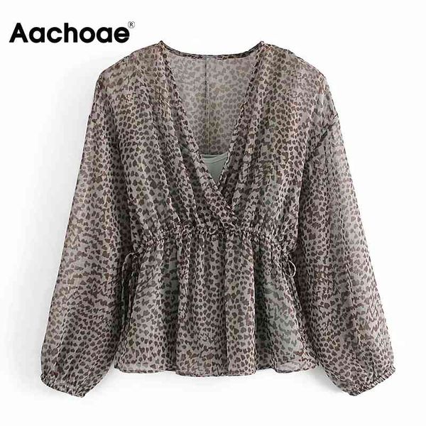aachoae lady fashion leopard blouse autumn summer v neck chic chiffon shirt women see through sleeve ropa de mujer xs-l 210413, White
aachoae lady fashion leopard blouse autumn summer v neck chic chiffon shirt women see through sleeve ropa de mujer xs-l 210413, White