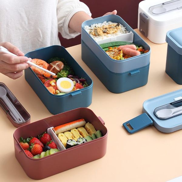 dinnerware sets lunch box microwave bento with tableware salad fruit double-layer storage container for student office worker
dinnerware sets lunch box microwave bento with tableware salad fruit double-layer storage container for student office worker