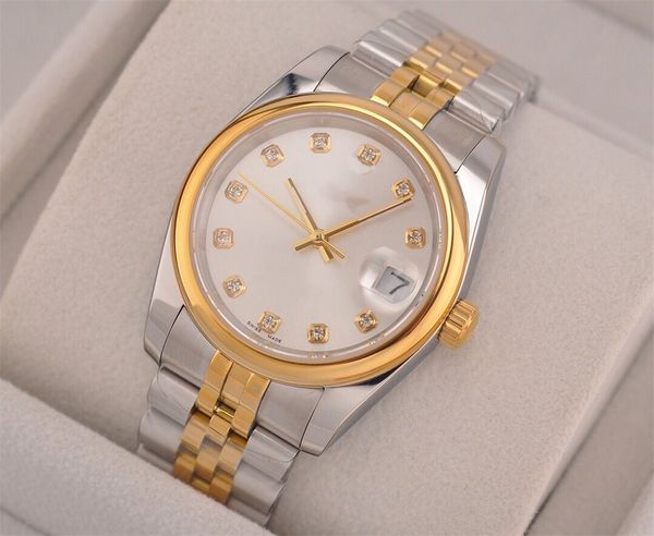 3-pin single calendar watch automatic chain up mechanical movement refined steel case / with sapphire glass, diameter 36mm, Slivery;brown
3-pin single calendar watch automatic chain up mechanical movement refined steel case / with sapphire glass, diameter 36mm, Slivery;brown