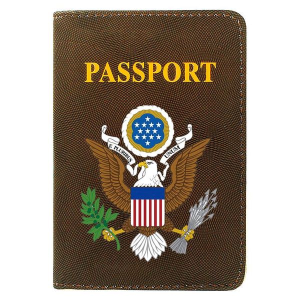 card holders personalized great seal of the united states printing fashion leather men women travel passport cover, Brown;gray
card holders personalized great seal of the united states printing fashion leather men women travel passport cover, Brown;gray