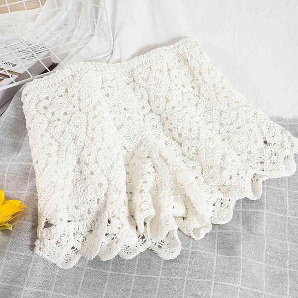 women temperament slim hollow out shorts high waist a-line wide leg safe pants fashion spring summer mz955 210525, White;black
women temperament slim hollow out shorts high waist a-line wide leg safe pants fashion spring summer mz955 210525, White;black