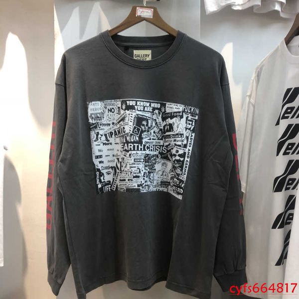2020 new street fashion brand gallery dept random talk slogan printing men's and women's long sleeve t-shirt thin sweatery4kr, White;black
2020 new street fashion brand gallery dept random talk slogan printing men's and women's long sleeve t-shirt thin sweatery4kr, White;black