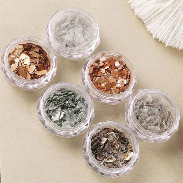 nail art decorations 6colors decoration natural mica slices irregular slider texture flakes metal ultrathin fragment sh p5e3, Silver;gold
nail art decorations 6colors decoration natural mica slices irregular slider texture flakes metal ultrathin fragment sh p5e3, Silver;gold