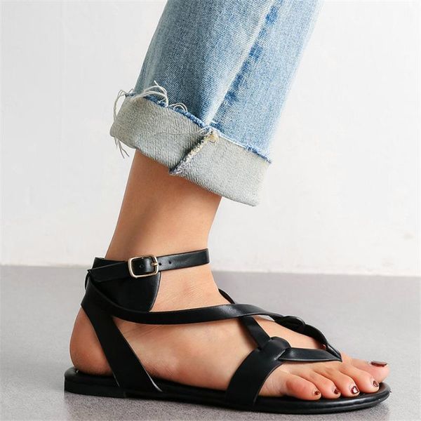 women ankle cross strappy flats heel gladiator roman thong sandals female open toe summer platform oxfords shoes casual, Black
women ankle cross strappy flats heel gladiator roman thong sandals female open toe summer platform oxfords shoes casual, Black