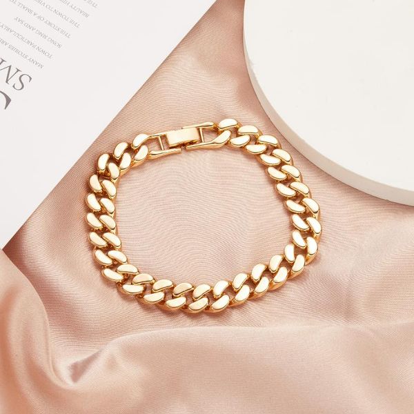 charm bracelets hip punk alloy for men chunky miami cuban link chain bracelet homme gold plated jewelry, Golden;silver
charm bracelets hip punk alloy for men chunky miami cuban link chain bracelet homme gold plated jewelry, Golden;silver