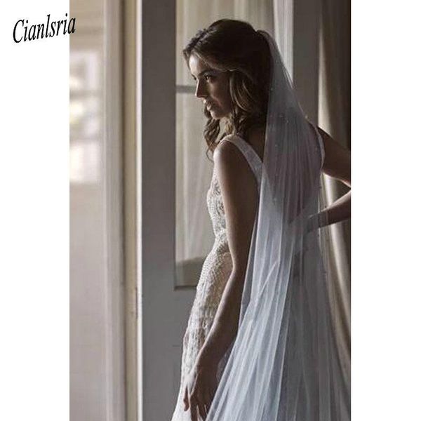 bridal veils 2021 est white/ivory veil with comb one layer cathedral royal pearl wedding veu de noi, Black
bridal veils 2021 est white/ivory veil with comb one layer cathedral royal pearl wedding veu de noi, Black