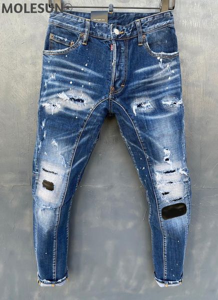 men's jeans brand biker stretch men slim pants mens denim trousers skinny button hole pencil for 135, Blue
men's jeans brand biker stretch men slim pants mens denim trousers skinny button hole pencil for 135, Blue