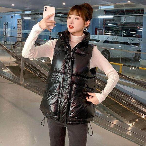 women's vests fashion 2021 winter vest women coat female waistcoat ladies stand-up collar casual girl jacket outerwear, Black;white
women's vests fashion 2021 winter vest women coat female waistcoat ladies stand-up collar casual girl jacket outerwear, Black;white