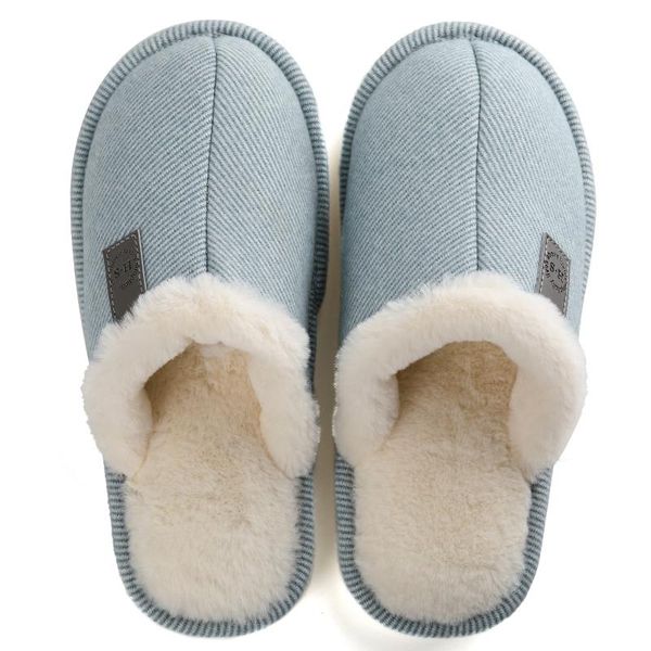 women slippers comfortable and warm, Black