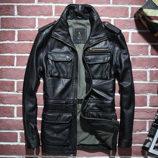 men's leather & faux autumn winter chic street genuine jacket men 2021 cowhide coats motocycle male clothes jaqueta masculina gxy1088, Black
men's leather & faux autumn winter chic street genuine jacket men 2021 cowhide coats motocycle male clothes jaqueta masculina gxy1088, Black