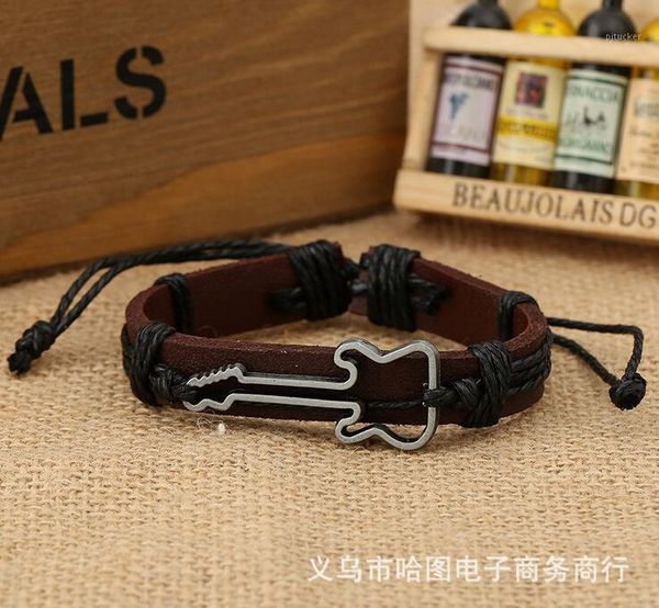 charm bracelets szelam 2121fashion music guitar jewelry leather bracelet cowhide rope religionsbr2100301, Golden;silver
charm bracelets szelam 2121fashion music guitar jewelry leather bracelet cowhide rope religionsbr2100301, Golden;silver