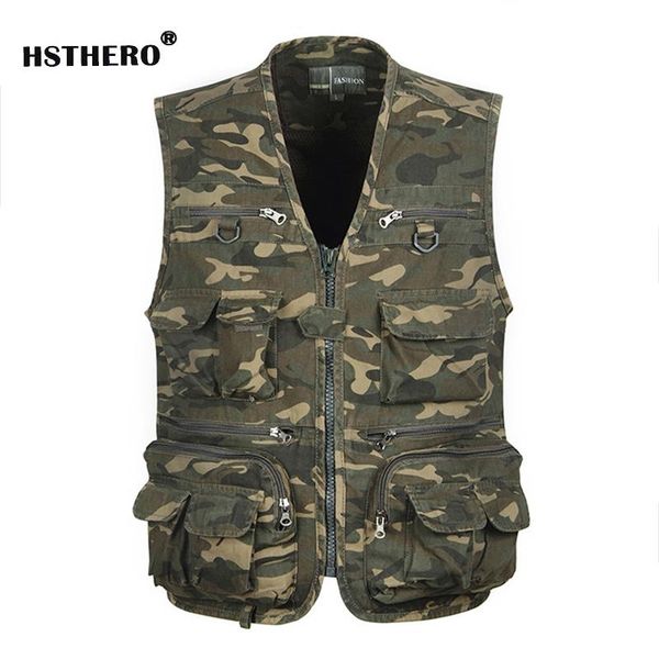 men's vests cotton camouflage mens vest army tactical baggy multi pockets waistcoat back zipper pographer sleeveless masculino jacket, Black;white
men's vests cotton camouflage mens vest army tactical baggy multi pockets waistcoat back zipper pographer sleeveless masculino jacket, Black;white