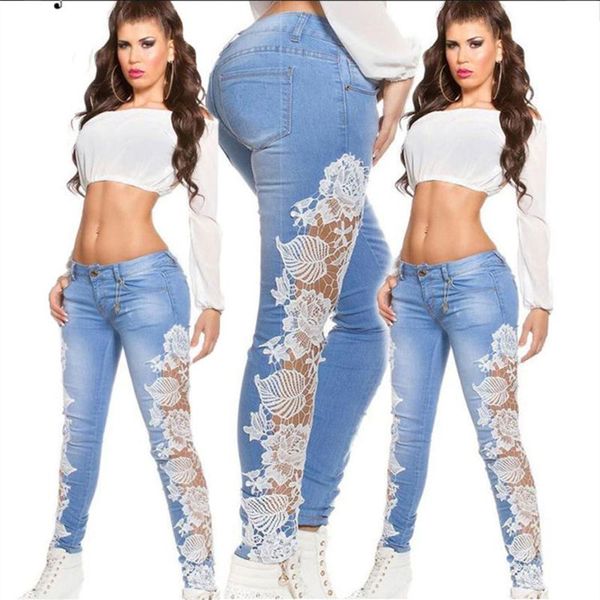 women y2k plus size lace crochet hollow-out jeans femme high waist slim fit bodycon street wear trends pants ropa mujer women's, Blue
women y2k plus size lace crochet hollow-out jeans femme high waist slim fit bodycon street wear trends pants ropa mujer women's, Blue