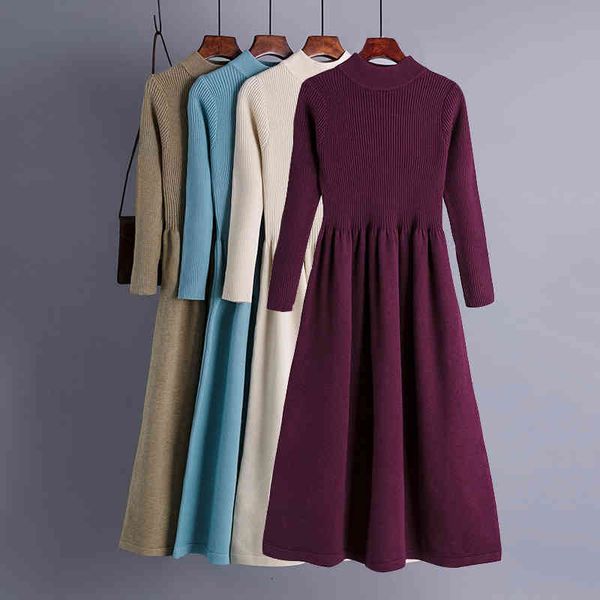 casual dresses knitted elegant women sweater autumn winter thick warm long midi elgant solid office ladies a line es v1ta, Black;gray
casual dresses knitted elegant women sweater autumn winter thick warm long midi elgant solid office ladies a line es v1ta, Black;gray