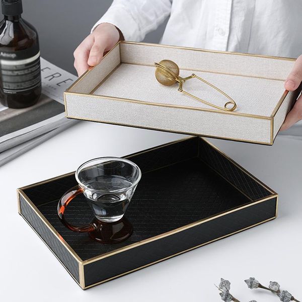 kitchen storage & organization simple copper strip leather tray creative rectangular tea cup jewelry box modern deskcosmetic
kitchen storage & organization simple copper strip leather tray creative rectangular tea cup jewelry box modern deskcosmetic