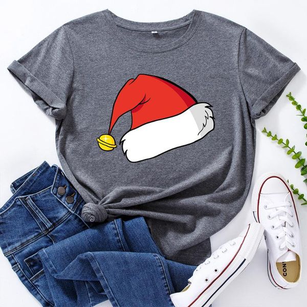 women's t-shirt funny t shirt women graphic tee merry christmas hat printed short sleeve fashion cute camiseta mujer, White
women's t-shirt funny t shirt women graphic tee merry christmas hat printed short sleeve fashion cute camiseta mujer, White