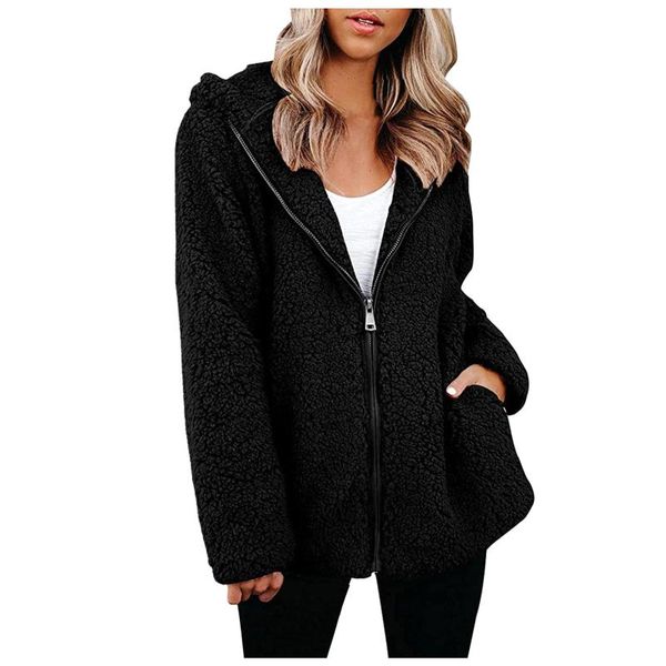 women's jackets quilted coats for women fleece sherpa long sleeve hooded jacket fashion casual winter warm oversized coat outwear veste, Black;brown
women's jackets quilted coats for women fleece sherpa long sleeve hooded jacket fashion casual winter warm oversized coat outwear veste, Black;brown